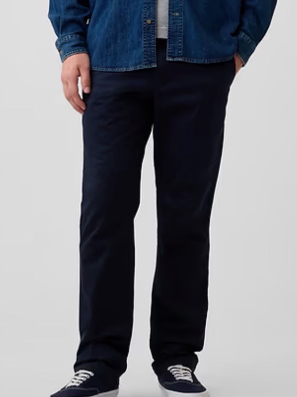 GAP Men's Navy Blue Straight Pants Size 34x36 NWT